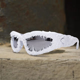 Gothic Personality Drip Glue Brushed Polarized PC Sunglasses | Gthic.com