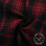 Gothic Red Checkered Irregular Adjustable Skirt