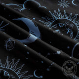 Gothic Retro Mystical Star Moon Bell-Sleeve Dress