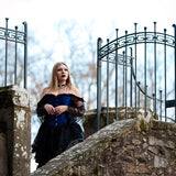 Gothic Ruffled Lace-up Corset Dress Suit