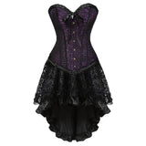 Gothic Ruffled Lace-up Corset Dress Suits | Gthic.com