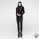 Chaqueta gótica de pana de sarga con cola de tijera