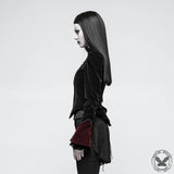 Chaqueta gótica de pana de sarga con cola de tijera