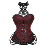 Gothic Side Zipper Halter Top Corset | Gthic.com