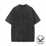 Gothic Skeleton Peace Sign Vintage Washed T-shirt