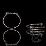 Gothic Skull Bone Sterling Silver Open Bracelet | Gthic.com
