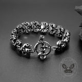 Gothic Skull Domineering Stainless Steel Bracelet | Gthic.com