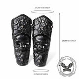 Gothic Skull Head Halloween PU Leather Bracers