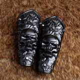 Gothic Skull Head Halloween PU Leather Bracers 02 | Gthic.com