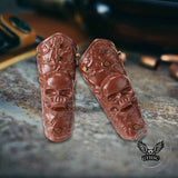 Gothic Skull Head Halloween PU Leather Bracers