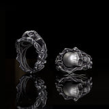 Gothic Skull Head Sterling Silver Ring | Gthic.com