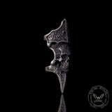 Gothic Skull Patterned Sterling Silver Knuckle Ring