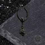 Gothic Skull Stainless Steel Hoop Earrings