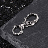 Gothic Skull Stainless Steel Keychain
