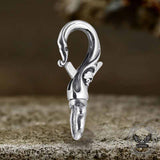 Gothic Skull Stainless Steel Keychain