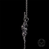Gothic Skull Thorn Sword Sterling Silver Pendant | Gthic.com