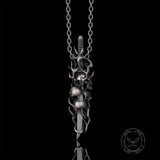 Gothic Skull Thorn Sword Sterling Silver Pendant | Gthic.com