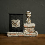 Gothic Spider-Man Skull Resin Vase & Pen Holder