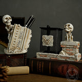 Gothic Spider-Man Skull Resin Vase & Pen Holder | Gthic.com