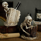 Gothic Spider-Man Skull Resin Vase & Pen Holder | Gthic.com