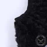 Gothic Street Lace-Up Corset Top Mini Skirt Set