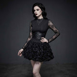 Gothic Street Lace-Up Corset Top Mini Skirt Set | Gthic.com
