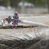 Gothic Sword Gem Sterling Silver Earrings | Gthic.com