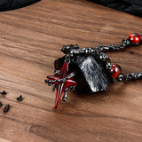 Gothic Thorns Four-Pointed Star Alloy Necklace