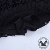 Gothic Tiered Lace Ruffle Cake Skirt Shorts