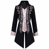 Gothic Victorian Button Lapel Tuxedo Costume