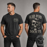 Gothic Viper Skull Rad Dad Society Vintage Washed T-shirt | Gthic.com