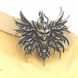 Gothic Wings Skull Stainless Steel Viking Pendant