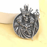Gothic Wings Skull Stainless Steel Viking Pendant