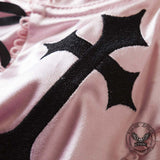 Gothic Y2K Strappy Cross Pattern Slim-Fit Camisole