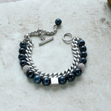 Green Tiger Eye Stainless Steel Bracelet | Gthic.com