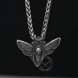 Grim Reaper Butterfly Skull Stainless Steel Pendant | Gthic.com