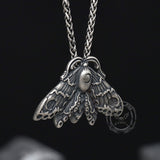 Grim Reaper Butterfly Skull Stainless Steel Pendant