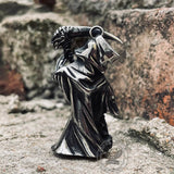 Grim Reaper Scythe Stainless Steel Pendant