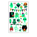 Halloween Cartoon Luminous Waterproof Tattoo Stickers
