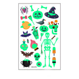 Halloween Cartoon Luminous Waterproof Tattoo Stickers
