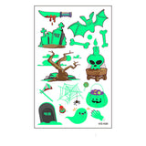 Halloween Cartoon Luminous Waterproof Tattoo Stickers
