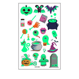 Halloween Cartoon Luminous Waterproof Tattoo Stickers