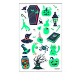 Halloween Cartoon Luminous Waterproof Tattoo Stickers