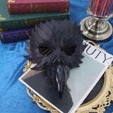 Halloween Half-Face Eagle-Beak Feather Mask