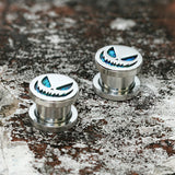 Halloween Pumpkin Stainless Steel Ear Gauges | Gthic.com