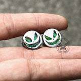 Halloween Pumpkin Stainless Steel Ear Gauges | Gthic.com