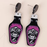Halloween Skeleton Hands Acrylic Skull Earrings