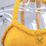 Hand-Woven Rope Strap Fringe-Hem Mini Dress