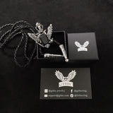 Corbata bolo de vaquero de aleación con águila de dos cabezas