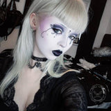 Heart Lock Alloy Leather Choker Necklace